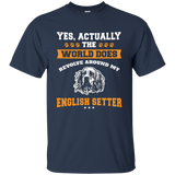 The World Arounds My English Setter T-Shirt_Black