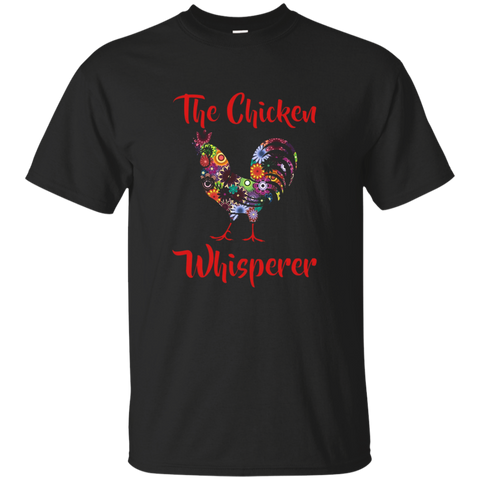 The Chicken Whisperer Funny Farmer Farming Colorful T-Shirt_Black