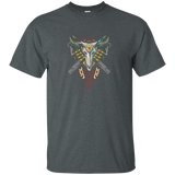 Overwatch McCree Skull Spray Tee Shirt_Brown