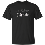 Colorado Heart Line Tshirt_black