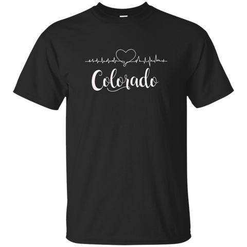 Colorado Heart Line Tshirt_black
