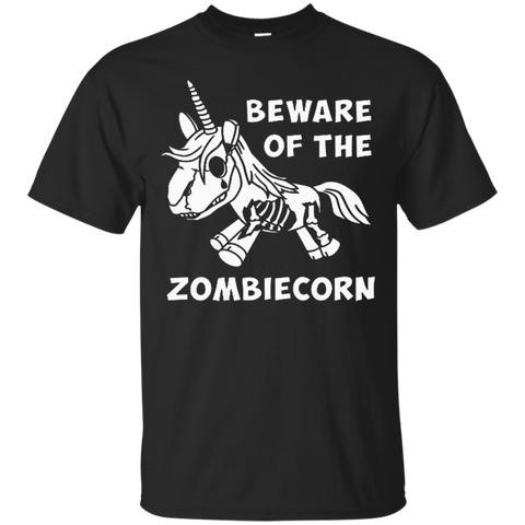 Zombie Unicorn T-shirt Halloween Beware Of The Zombiecorn_black=