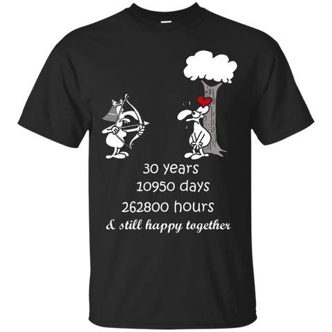 30th Wedding Anniversary Gift T Shirt For Him Her, Funny Tee_black