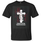 I Stand For The Flag And Kneel For The Cross T-shirt_dark