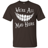 We're All Mad Here T-shirt Cat Lovers_Black