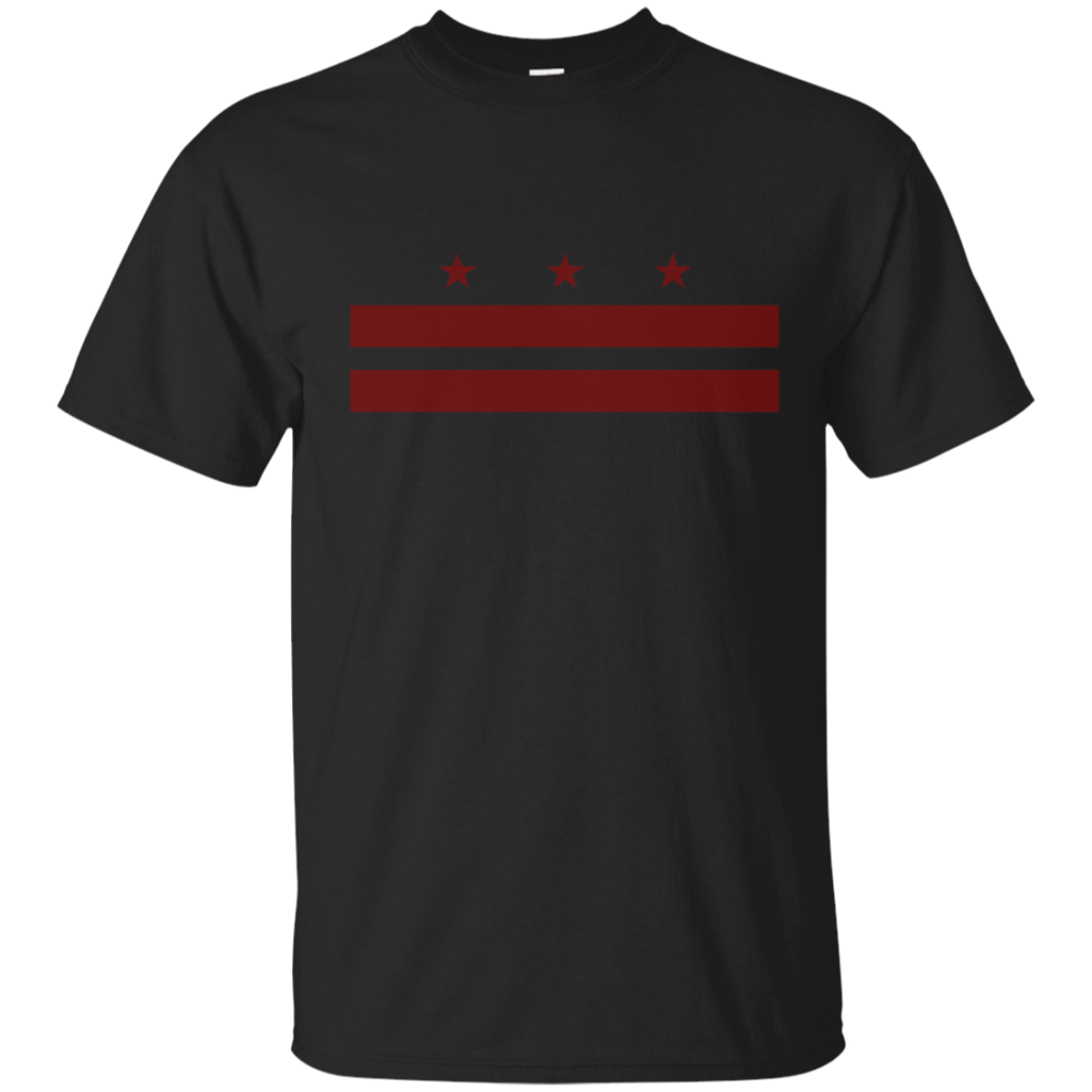 Patriotic State Flag of Washington D.C. T-Shirt_Navy