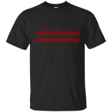 Patriotic State Flag of Washington D.C. T-Shirt_Navy