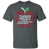 Teachers make all other Professions possible T-Shirt_Black