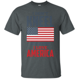 I Don't Kneel Because I Love America Usa Flag T Shirt_black