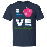 Love Transitional Kindergarten Shirt For Teacher Kids Apple