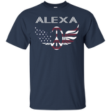 Alexa American Hippy Wings Peace Emblem T-shirt_black=