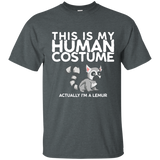 This is my Human Costume Actually I'm a Lemur Shirt_Navy