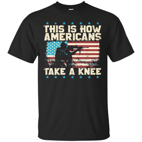 This Is How Americans-take A Knee-boycott The-nfl-tshirt_black=