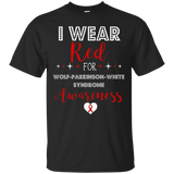 I Wear Red For Wolff-parkinson-white Syndrome Awareness Tee_black=