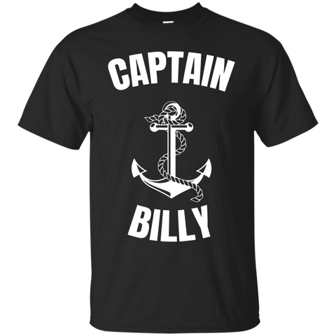 Captain Billy T-shirt Personalized Boat Captain Shirt_black=