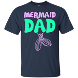 Mermaid Dad T-Shirt_Black