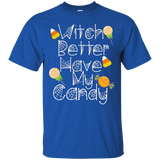 Funny Halloween T-shirt Witch Better Have My Candy Cute Tee_black=