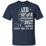 Rocket Science Tshirt for Aerospace Engineers and Scientists_Black