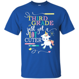 Third Grade School T-Shirt- Got A Lot Cuter With Unicorn_Black