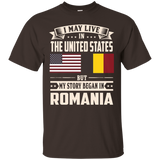 Romania lovers in usa shirt_Black