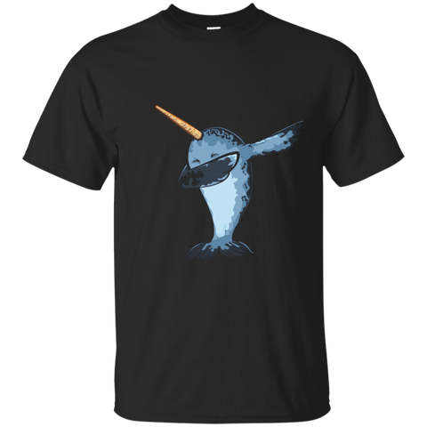 Narwhal T Shirt Funny Dabbing Dab Dance TShirt Kids Adults_Navy