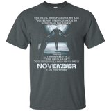 The Devil - Born In November - The Storm - Woman T-shirt_black=