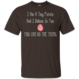 Tiny Kawaii Potato T-Shirt Kawaii Anime Clothes_Black