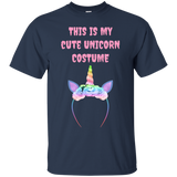 This Is My Cute Unicorn Costume T-Shirt_Black