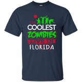 The Coolest Zombies Live in Florida Halloween T-Shirt_Black