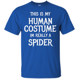 Spider Halloween Costume Funny T-shirt_black=