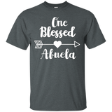 One Blessed Abuela Shirt - Grandma Thanksgiving Gift T-Shirt_Black