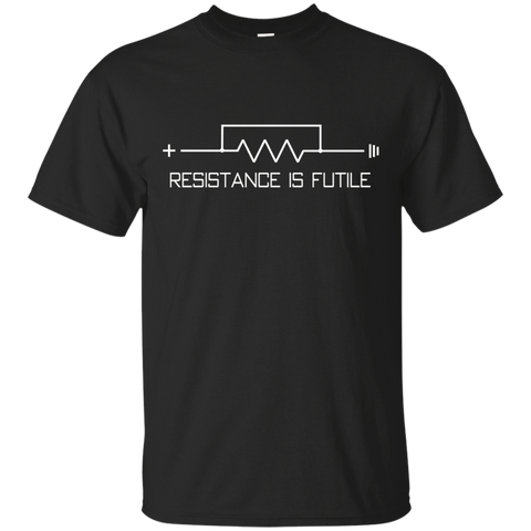 Resistance is Futile funny resistor t-shirt_Black