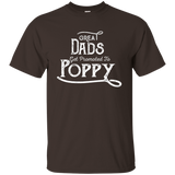 Great Dads Get Promoted To Poppy - Funny Grandfather Shirt_black=