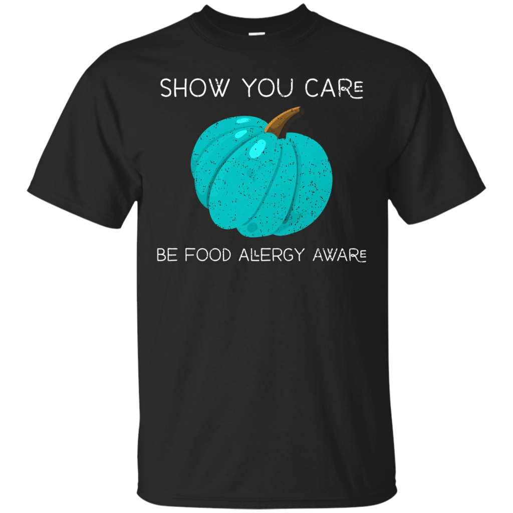 Show You Care, Be Food Allergy Aware - Teal Pumpkin shirt_Black
