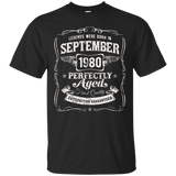 Legends Were Born In September 1980 Shirt 37th Birthday Gift