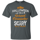 School Counselor Halloween Costume Gift Tshirt_Black