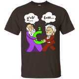 Pythagoras fights Einstein t-shirt_Black