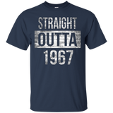 Straight Outta 1967 - Funny 50th Birthday T-Shirt Gift_Black