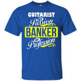 Guitarist By Passion Banker By Profession T Shirt_black