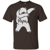 Papa Bear Cute Dabbing Funny Dab Dance Gift Shirt for Father_Black