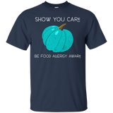 Show You Care, Be Food Allergy Aware - Teal Pumpkin shirt_Black