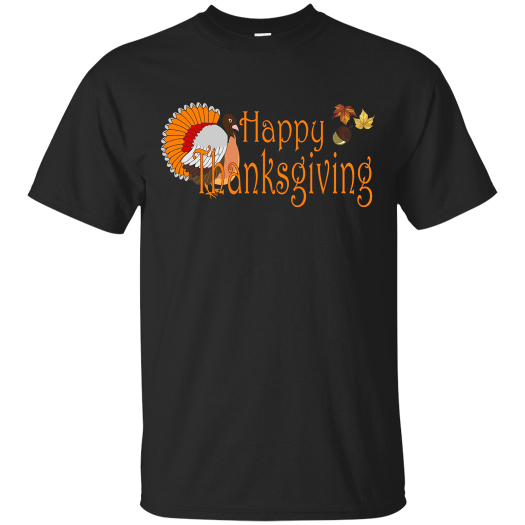 Happy Thanksgiving T Shirt_black