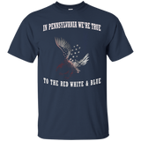 Patriotic Eagle American Shirt Pennsylvania Tshirt USA Pride_Black