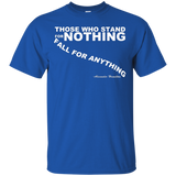 Those Who Stand for Nothing Alexander Hamilton Quote T Shirt_Black