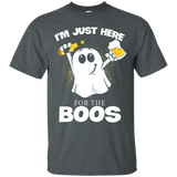 I'm Just Here For Boos Shirt Funny Halloween Wine_black=