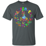 PEACE SIGN - CLASSIC FIT HIPPIE T SHIRT_Black