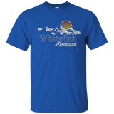 Retro Whitefish Montana Mountain T-shirt_Black