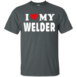 Welder t shirt i love my welder_Black