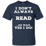 Always Reading T Shirts. Awesome Gifts For Book Readers._black