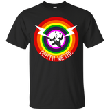 Death Metal Guitar Panda Funny T-shirt_black